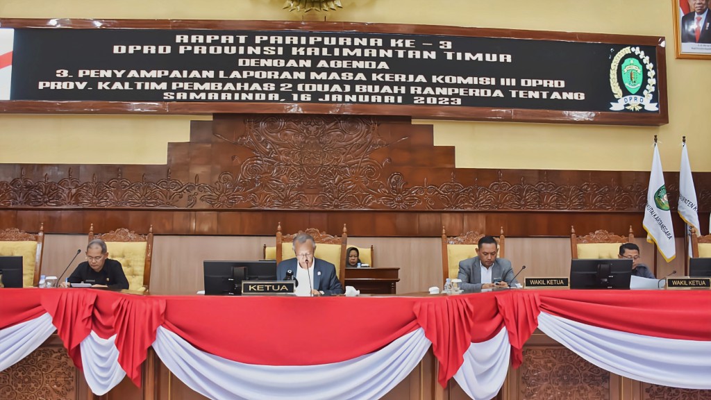 Rapat Paripurna ke III DPRD Kaltim, Pengesahan Revisi Agenda Kegiatan Masa Sidang I Tahun 2023